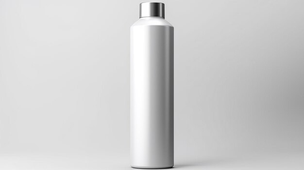 Metallic Cleaner Bottle Mockup