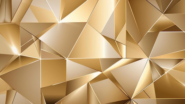 メタリックなデザインのゴールドの背景