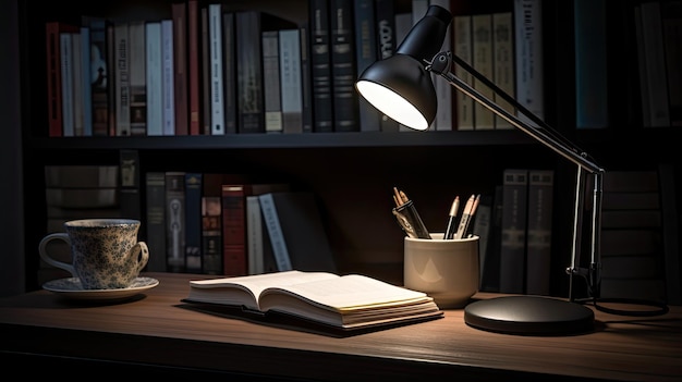 Metallic desk light