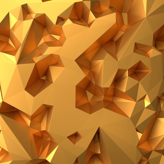 Metallic Gold. 3D rendering.