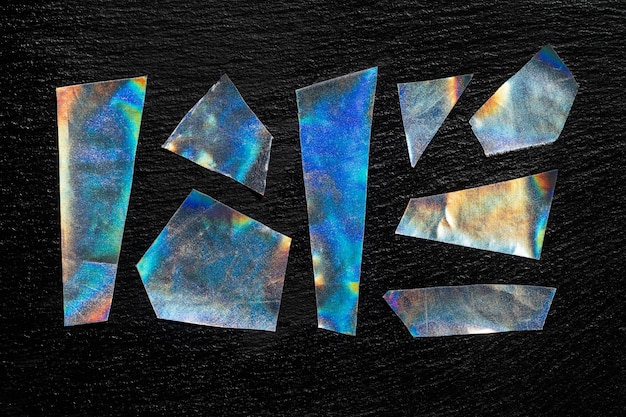 Metallic holographic background