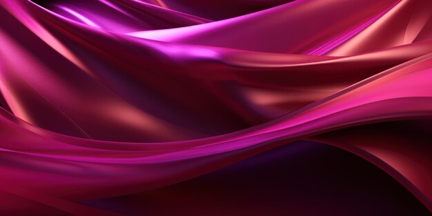 Metallic pink curves intertwine in a closeup abstract with a sleek modern vibe AI generative