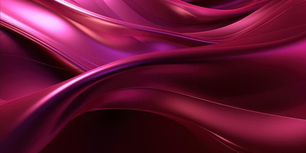 Metallic pink curves intertwine in a closeup abstract with a sleek modern vibe ai generative