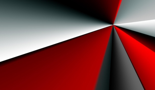 Metallic plastic white and red abstract background