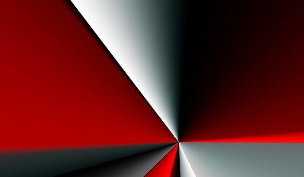 Metallic plastic white and red abstract background