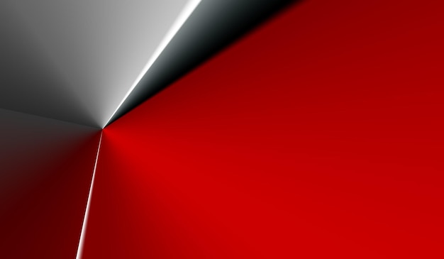 Metallic plastic white and red abstract background