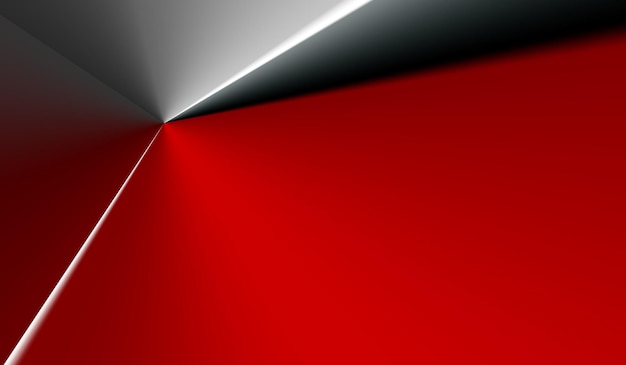 Photo metallic plastic white and red abstract background