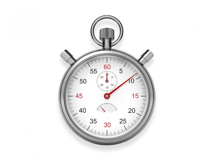 Photo metallic pocket watch on white background
