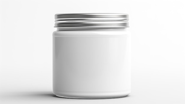 Metallic Protein Jar Mockup