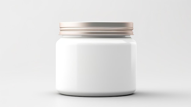 Metallic Protein Jar Mockup