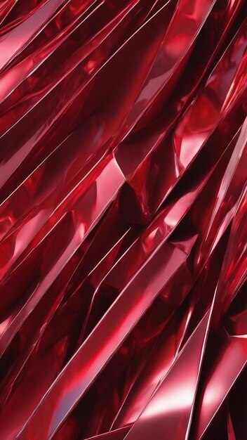 Photo metallic red 3d effect abstract background