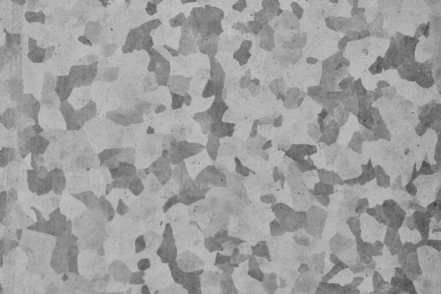 Metallic zinc background Mottled camouflage grey texture