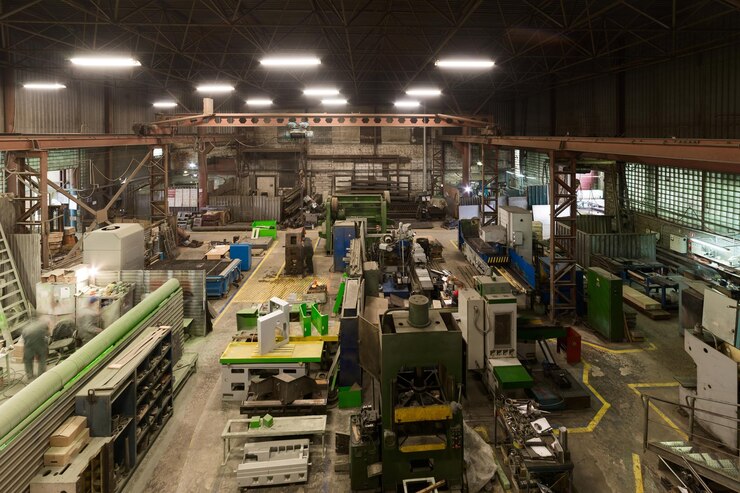Photo 金属加工店旋盤およびグラインダー溶接および切断機