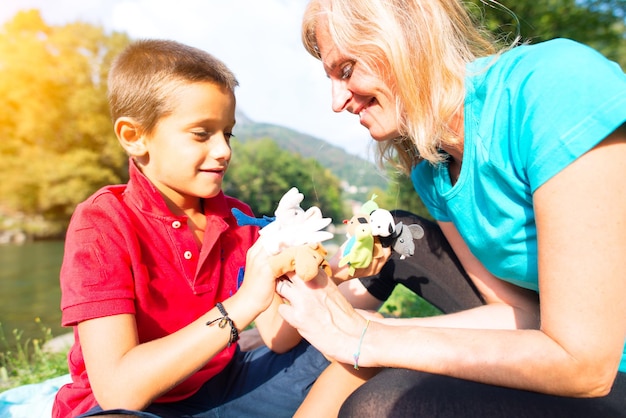 Metamorfe oefening voor een kind