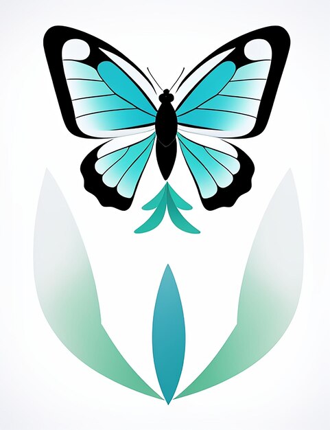 Metamorfose vlinder logo vector beelden