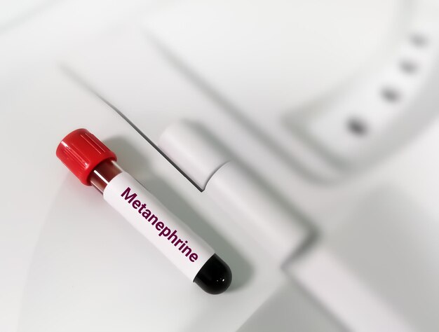 Photo metanephrine blood test metanephrine are made by breaking down hormones called catecholamines