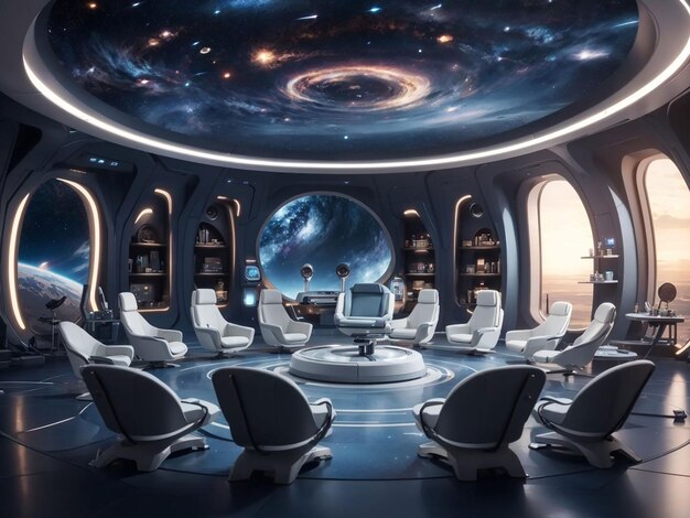 Metaverse galactic observatory interior cosmic exploration