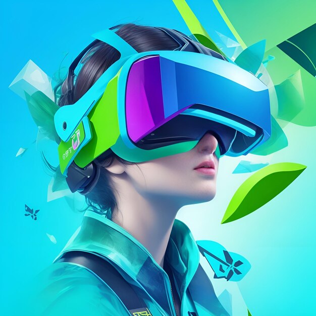 Premium AI Image Metaverse High Quality Concept Collage Design With
