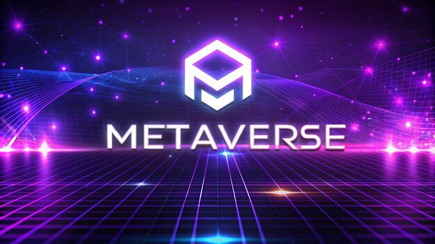 Photo metaverse and virtual reality concept vr headset