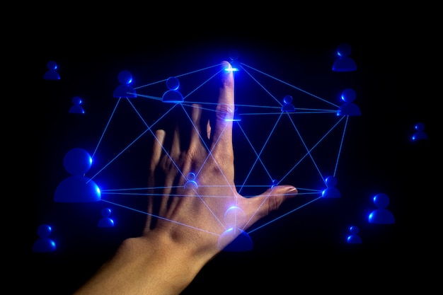 metaverse with social data netowork simulation ai information of internet of things hold the global system technology deep learning robotic binary digital hacker security
