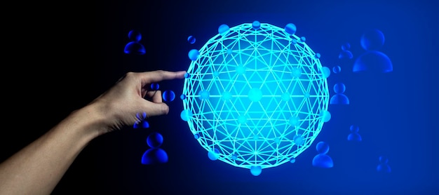 metaverse with social data netowork simulation ai information of internet of things hold the global system technology deep learning robotic binary digital hacker security