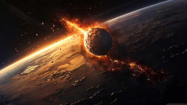 meteor towards earth