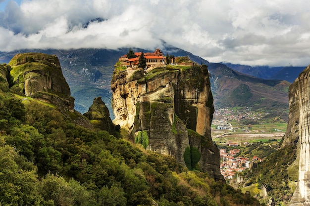 Meteora-kloosters in Griekenland. Instagram-filter.