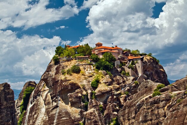 Meteora Rock Formations. One of the largest complexes of monasteries in Greece