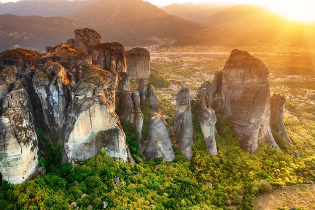 Meteora rocks Greece