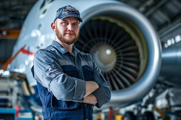 Meticulous Airplane engineer Generate ai