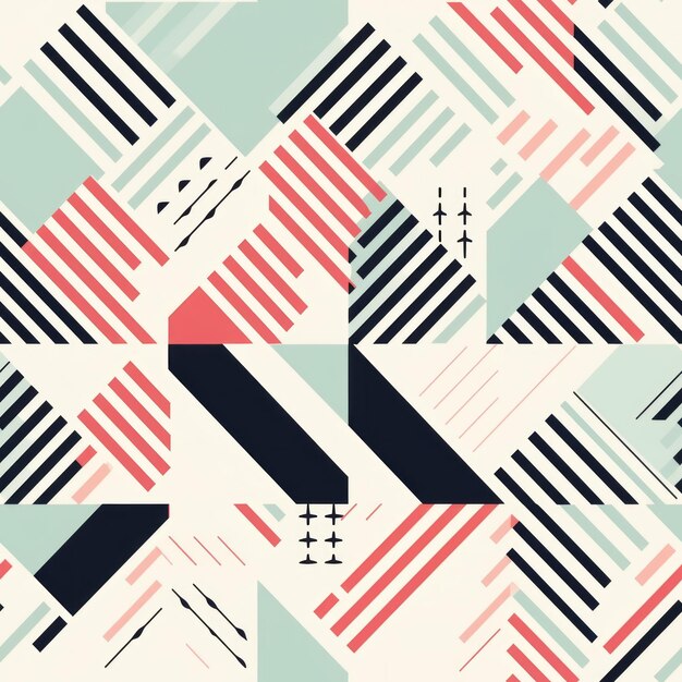 Foto meticulous geometric design pattern met zachte geometrie en gelaagde texturen