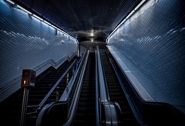 Metro station in barcelona spain