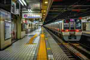 Photo metro system of tokyo city japan