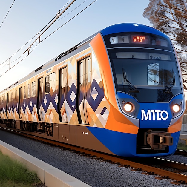 Metro train on the Red line