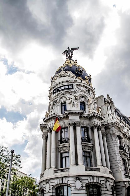 Metropolis, beeld van de stad madrid, haar karakteristieke architectuur