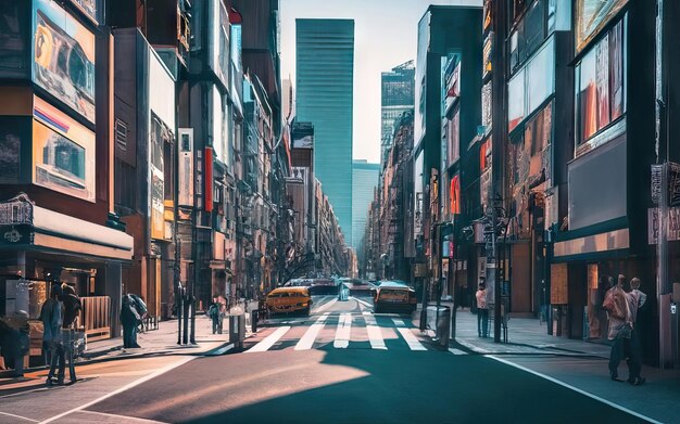 写真 昼間は高層ビルが立ち並ぶ大都市