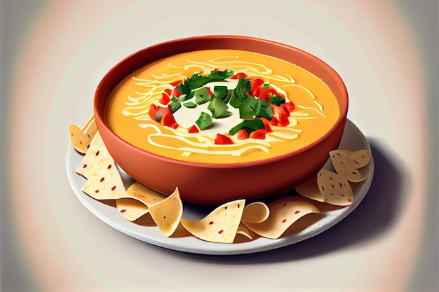 Mexicaans Choriqueso-eten