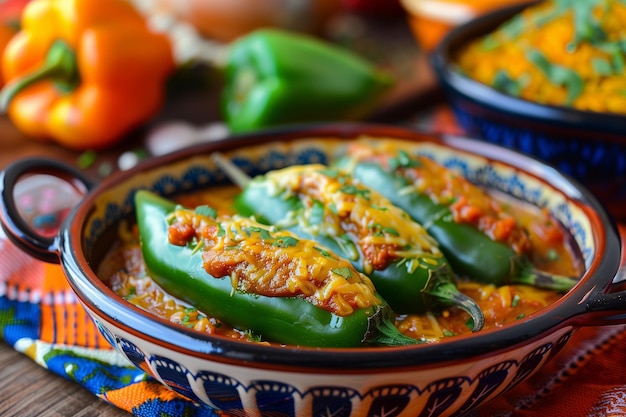 Mexicaans eten Chiles en Nogada