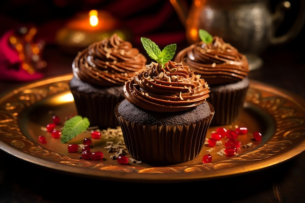Mexicaanse chocolade cupcakes Mexicaanse desserts