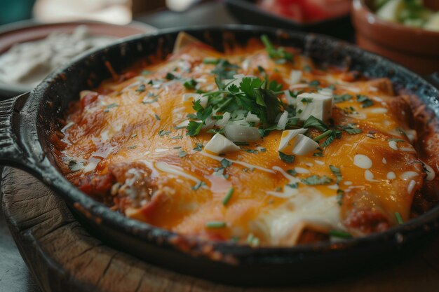 Mexicaanse enchiladas een gerecht van de Mexicaanse keuken