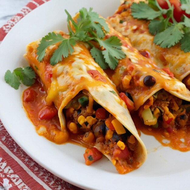 Mexicaanse enchiladas met een vegetarische twist