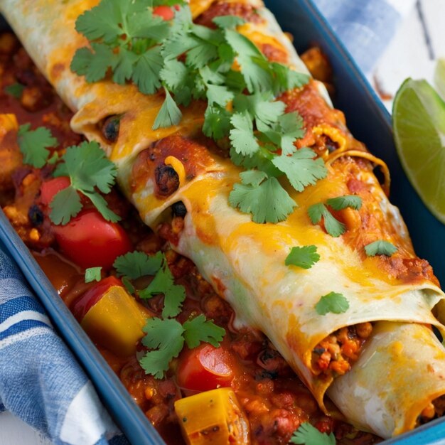 Mexicaanse enchiladas met een vegetarische twist