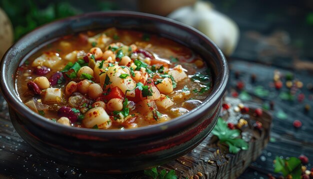 Mexicaanse heerlijke Pozole voedsel achtergrond