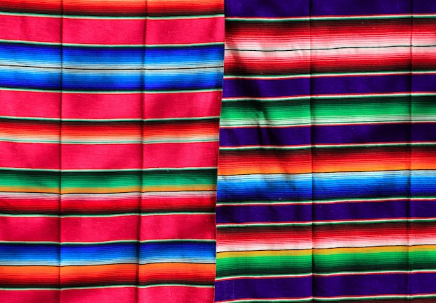 Mexicaanse serape stof kleurrijke patroon textuur