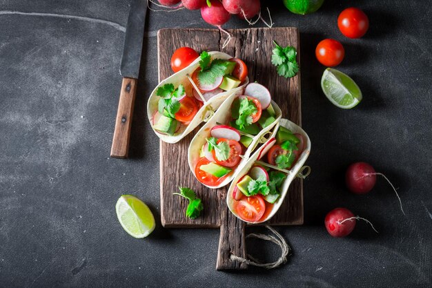 Mexicaanse taco's als klein fris voorgerecht