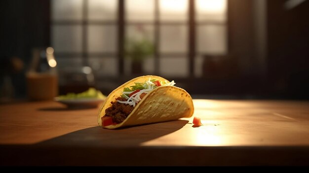 Mexicaanse taco's bovenaanzicht