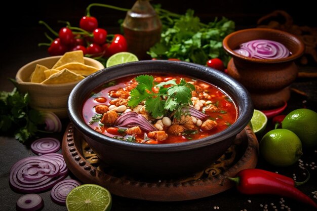 Mexicaanse traditie Pozole Bowl