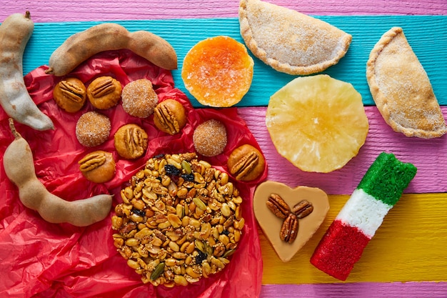 Mexicaanse zoetigheden en gebakjes cajeta tamarindo