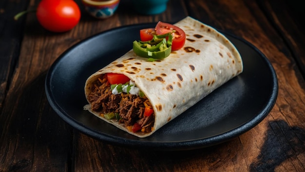 mexican beef burrito rustic elegance