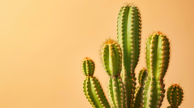 Mexican cactus in pot on table